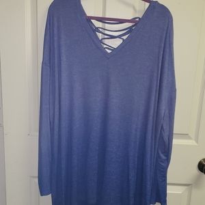 Lane Bryant Blue Active top